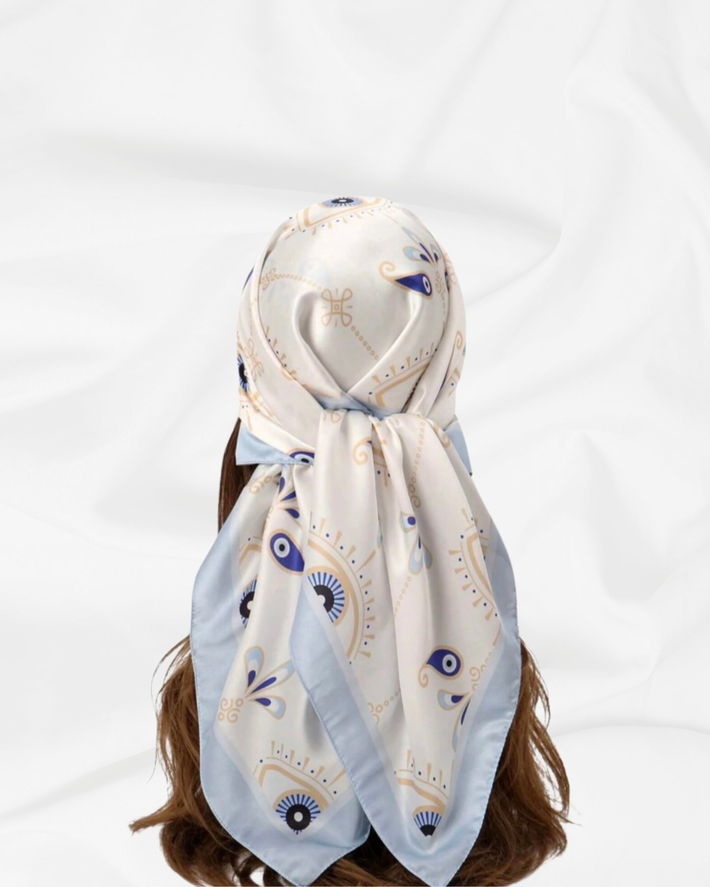 Evil Eye Silk Scarf